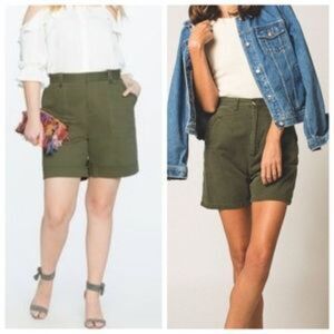 LAUREN RALPH LAUREN GREEN CHINO SHORTS 8